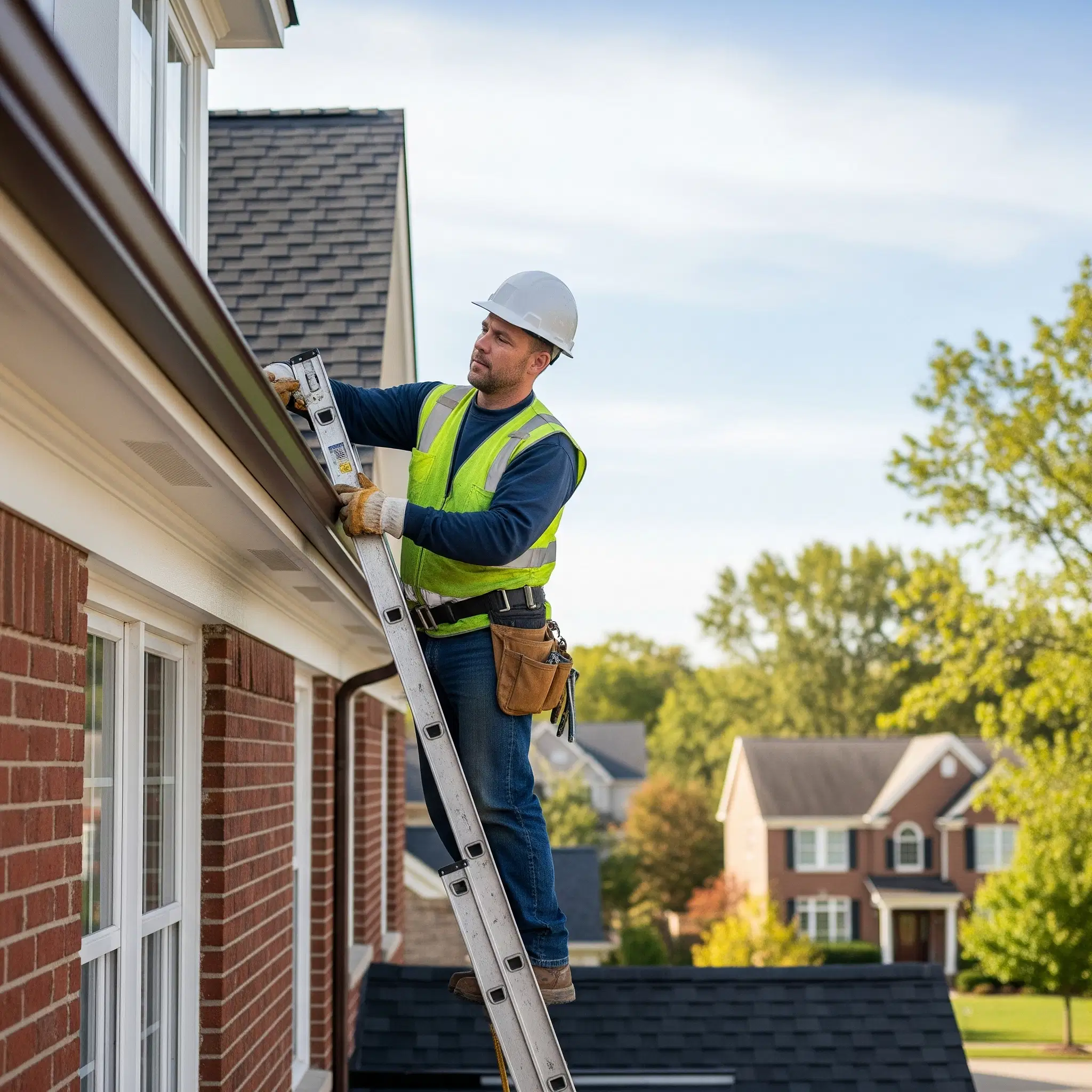 Seamless gutter replacement